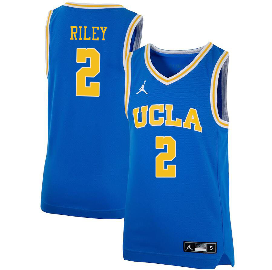 Jordan Brand Men #2 Cody Riley UCLA Bruins College Jerseys Sale-Blue - Click Image to Close
